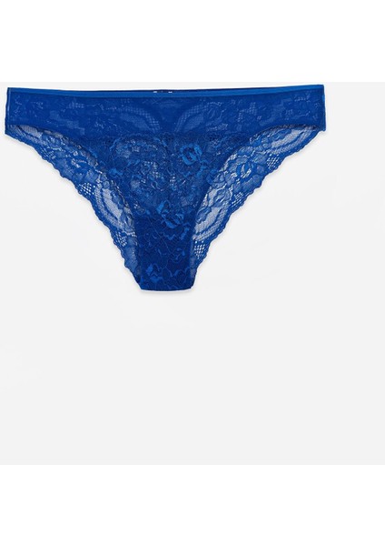 Lcw Dream Canlı Mavi Dantelli Bikini Külot