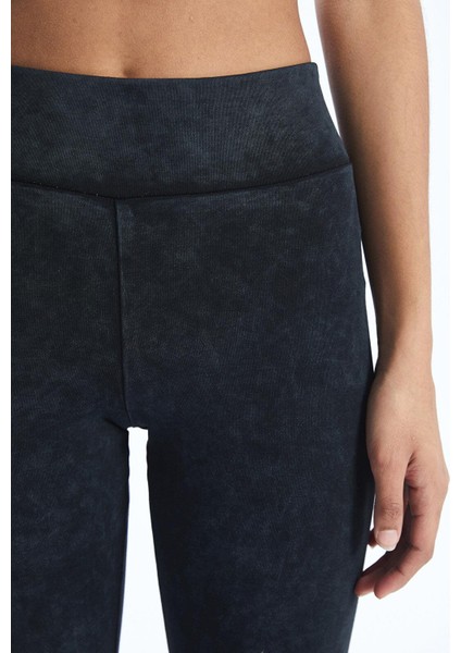 Xsıde Beli Lastikli Batik Kadın Tayt modelleri