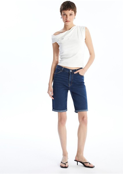Lcw Jeans Bermuda Fit Kadın Jean Şort