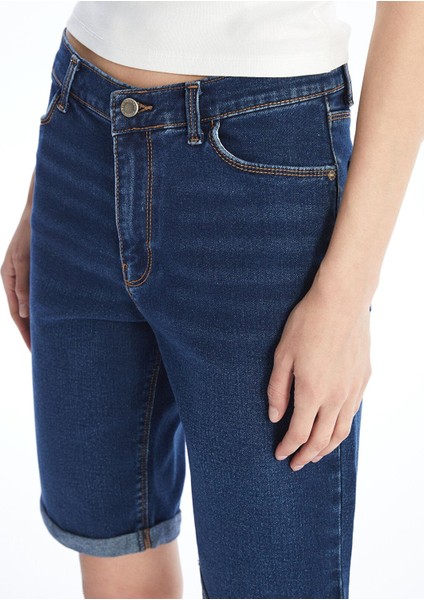 Lcw Jeans Bermuda Fit Kadın Jean Şort