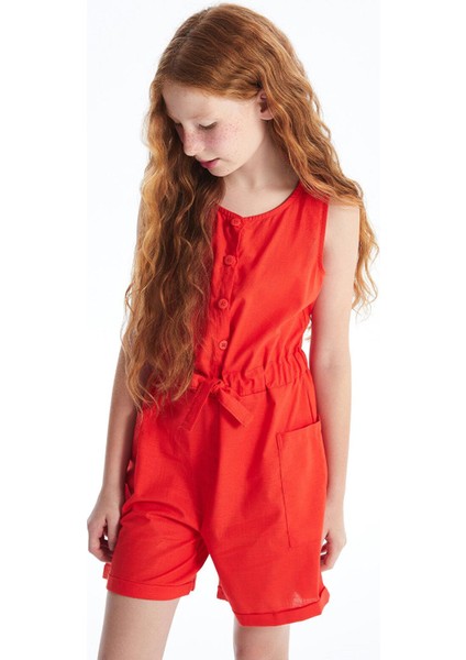 Lcw Kids Bisiklet Yaka Kız Çocuk Tulum