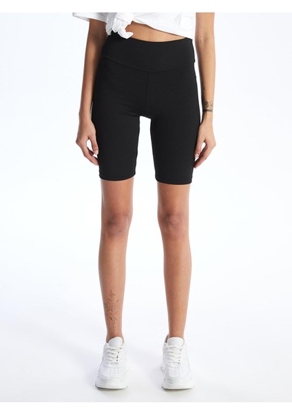 Xsıde Kadın Beli Lastikli Ekstra Dar Fit Düz Şort Tayt modelleri