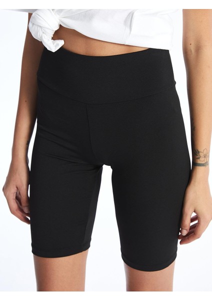 Xsıde Kadın Beli Lastikli Ekstra Dar Fit Düz Şort Tayt fırsatları