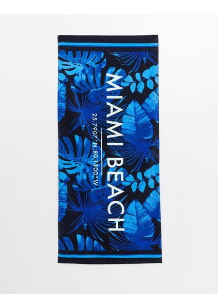 Lcw Accessorıes Karışık Renk Ipliği Boyalı Baskılı Erkek Plaj Havlusu 70X150 cm