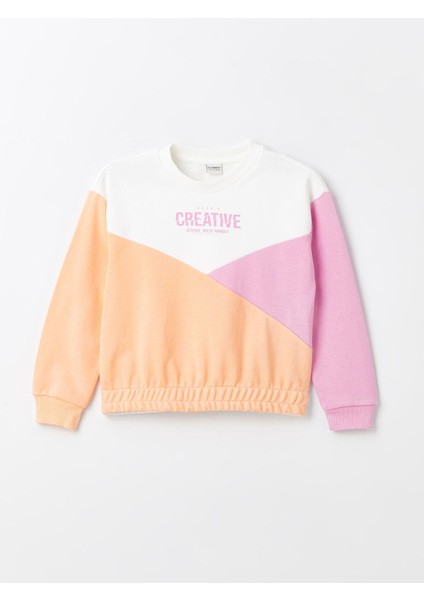 Lcw Kids Ekru Bisiklet Yaka Renk Bloklu Kız Çocuk Eşofman Takım fiyatları