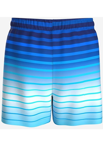Lcw Kids Mavi Baskılı Beli Lastikli Çizgili Erkek Çocuk Deniz Şortu fırsatları