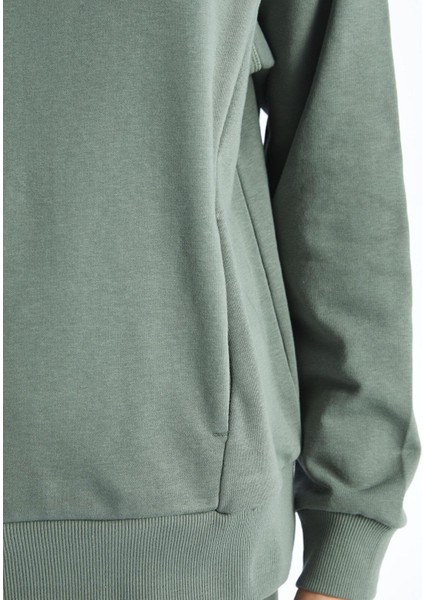 Lcw Vision Bisiklet Yaka Oversize Kadın Sweatshirt fırsatları