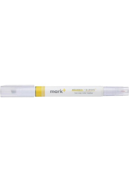 Mark+ Çift Taraflı ( Fosforlu ve Fineliner) Kalem Yellow
