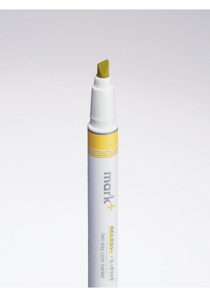 Mark+ Çift Taraflı ( Fosforlu ve Fineliner) Kalem Yellow