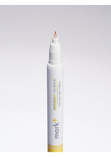 Mark+ Çift Taraflı ( Fosforlu ve Fineliner) Kalem Yellow