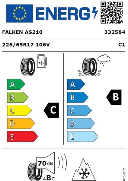 225/65 R17 106V Xl Euroall Season As210 Dört Mevsim Lastiği (Üretim Yılı: 2024) fiyatları