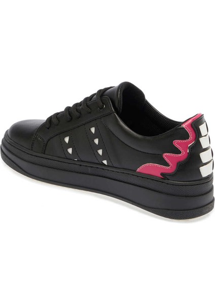 Siyah Vegan Kadın Sneaker - K24ı1ay67365-O3c Siyah