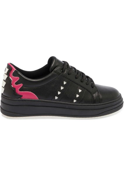 Siyah Vegan Kadın Sneaker - K24ı1ay67365-O3c Siyah