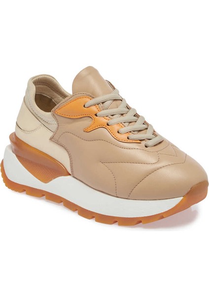 Nude Hakiki Deri Kadın Sneaker - K24I1AY67389-K65