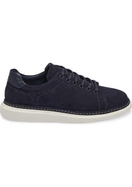 Lacivert Nubuk Deri Erkek Sneaker - E24ı1ay56806-C39 Lacivert