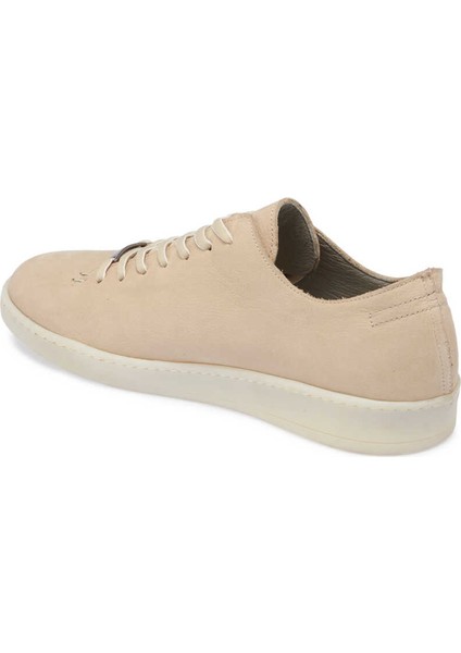 Bej Nubuk Deri Erkek Sneaker - E24ı1ay56831-B23 Bej