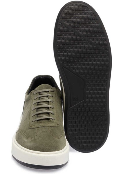 Yeşil Hakiki Süet Deri Erkek Sneaker - E24I1AY56805-J86 fırsatları