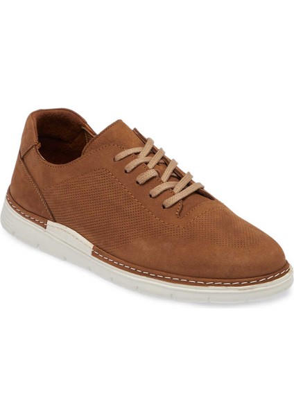 Taba Nubuk Deri Erkek Sneaker - E24ı1ay56855-G99 Taba
