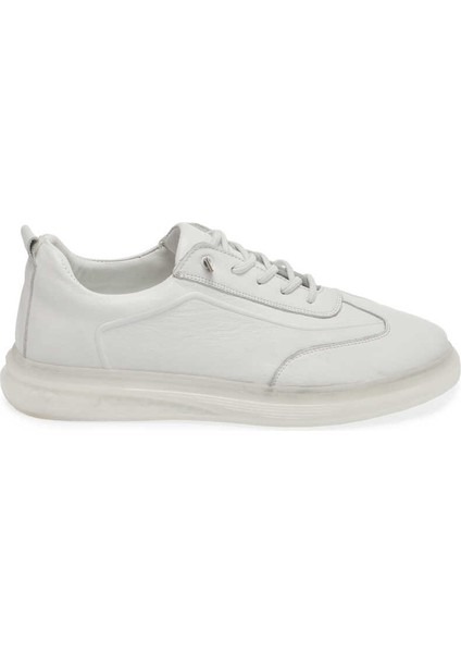 Beyaz Deri Erkek Sneaker - E24I1AY56898-C73