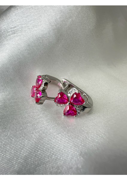 925 Ayar Gümüş Pembe Çiçekli Küpe Pembe Küpe Gümüş Küpe Çiçekli Küpe fiyatları