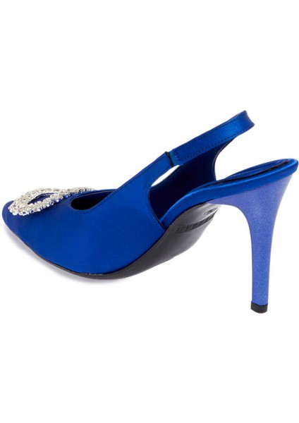 Mavi Vegan-Tekstil Kadın Stiletto - K24ı1ay67328-M11 Mavi