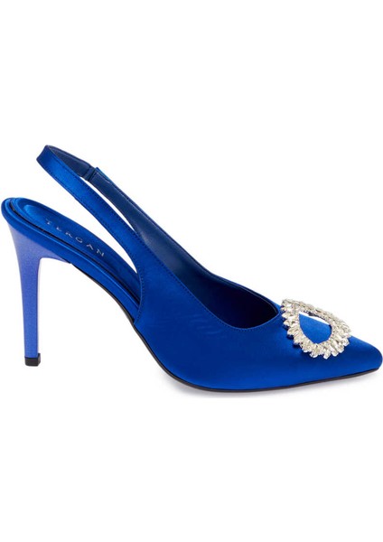 Mavi Vegan-Tekstil Kadın Stiletto - K24ı1ay67328-M11 Mavi