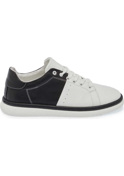 Beyaz Deri Kadın Sneaker - K24ı1ay67339-C52 Beyaz