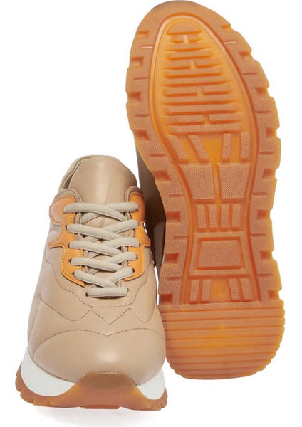 Nude Deri Kadın Sneaker - K24I1AY67389-K65  Nude