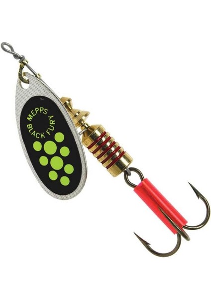 Black Fury Gümüş Yeşil No:2(4.6g) Döner Olta Kaşığı
