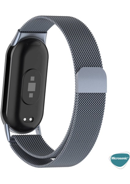 Xiaomi Mi Band 8 Milanese Loop Kordon Koyu Gri fiyatları