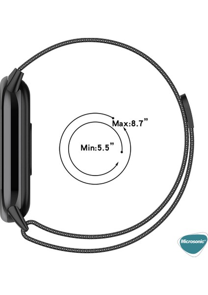 Xiaomi Mi Band 8 Milanese Loop Kordon Koyu Gri indirimleri