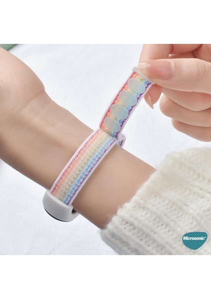 Xiaomi Mi Band 9 Hasırlı Kordon Woven Sport Loop Mor fiyatları