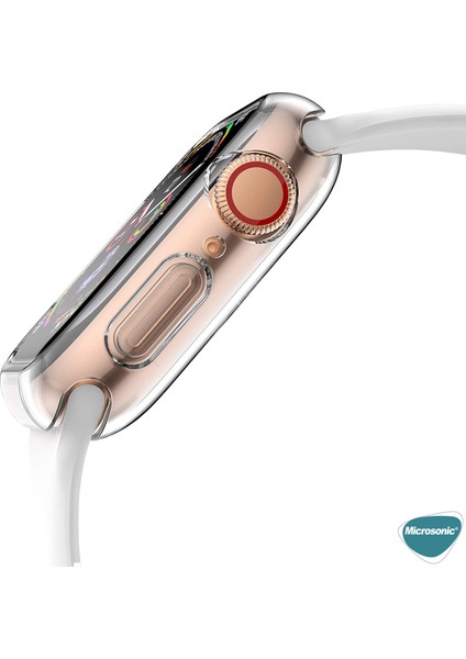 Apple Watch Series 10 46MM Kılıf 360 Full Round Soft Silicone Şeffaf modelleri