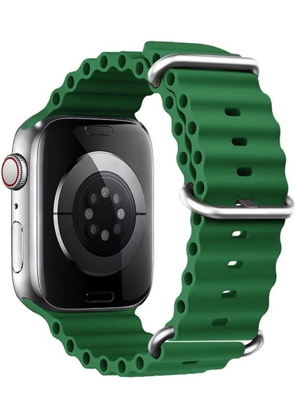 Apple Watch Series 10 42MM Kordon Aqua Belt Yeşil