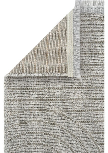 Loopy 623 Gri Kolay Temizlenen Dekoratif Sisal Jüt Halı