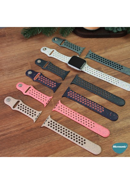 Apple Watch Series 10 42MM Kordon Flame Circle Yeşil