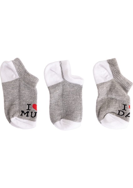 Unisex 3'lü Bilek Çorap Unisex