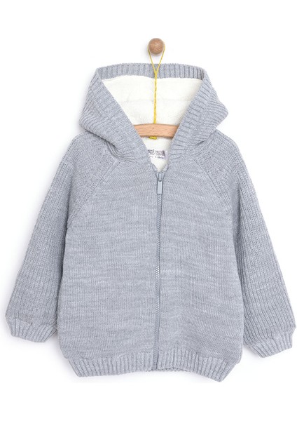 Basic Unisex Peluş Triko Hırka Unisex