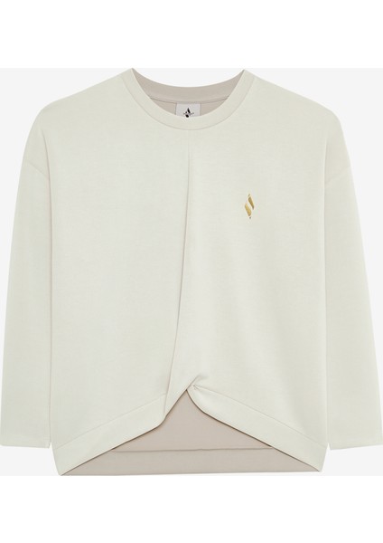 W Soft Touch Crew Neck Sweatshirt Kadın Gri Sweatshirt S242152-013