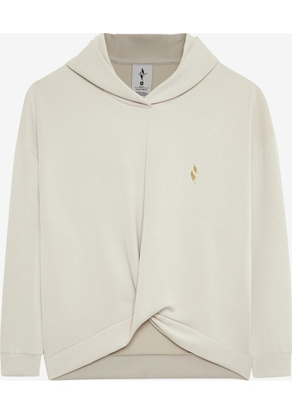 W Soft Touch Hoodie Sweatshirt Kadın Gri Sweatshirt S242151-013