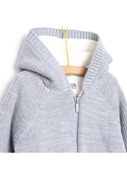 Basic Unisex Peluş Triko Hırka Unisex