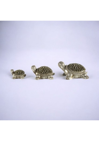 Üçlü Kaplumbağa Taşlı Biblo C 0051