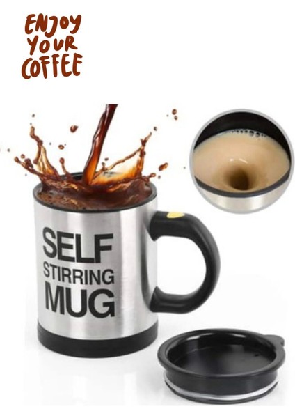 Kendi Kendini Karıştıran Kahve Çay Çorba Mikser Kupa Bardak Mug