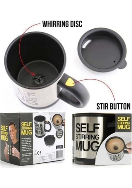 Kendi Kendini Karıştıran Kahve Çay Çorba Mikser Kupa Bardak Mug