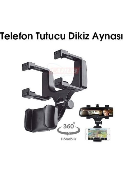 TELEFON TUTUCU (DİKİZ AYNAYA GEÇMELİ) (360 DERECE DÖNERLİ)