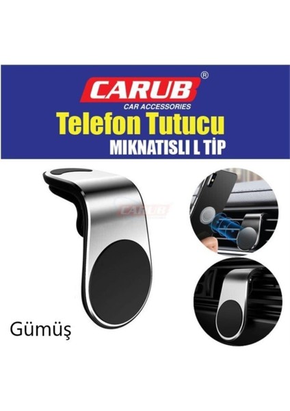 TELEFON TUTUCU IZGARAYA GEÇME (MIKNATISLI) (GÜMÜŞ)