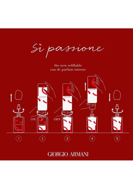 Giorgio Armani Si Passione Intense Edp 100 Ml Refill Kadın Parfümü