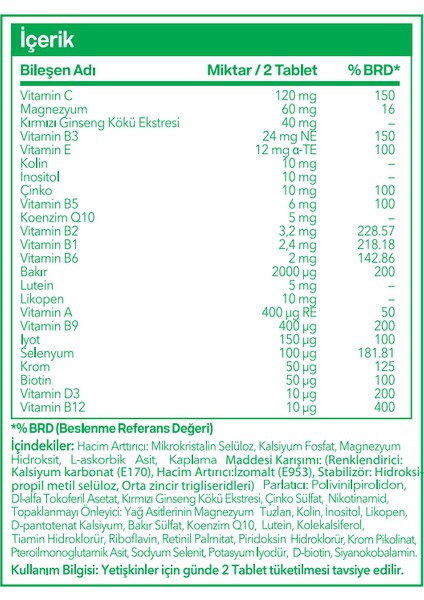 Multivitamin & Multimineral (14 Vitamin, 6 Mineral) 60 Tablet