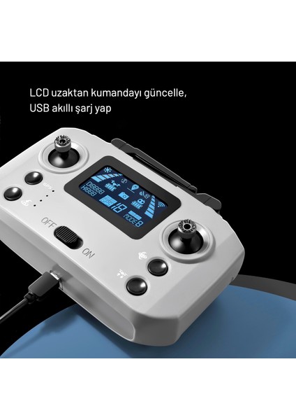 S155 Drone 3 Axis Gimbal 2 Batarya Ile 60 Dakika Uçuş Süresi Beni Takip Et Modu 4K Hd Kamera ve Lazerli Engelden Kaçınma Modu