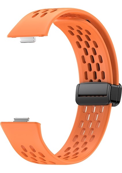 Huawei Watch Fit3 Için Delikli Manyetik Toka Silikon Kayış (Yurt Dışından) fiyatları